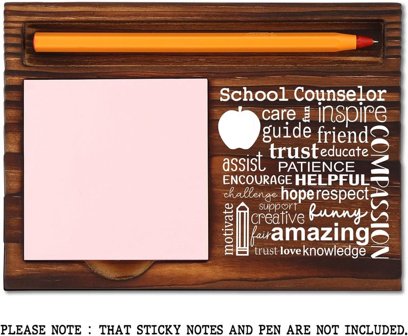 TRCENDE School Counselor Appreciation Gift for Women, Thank You Gift for School Counselor, Birthday Christmas Retirement Graduation Gifts for School Counselor, Retro Self-Stick Note Pad Holders XB475 - Image 2